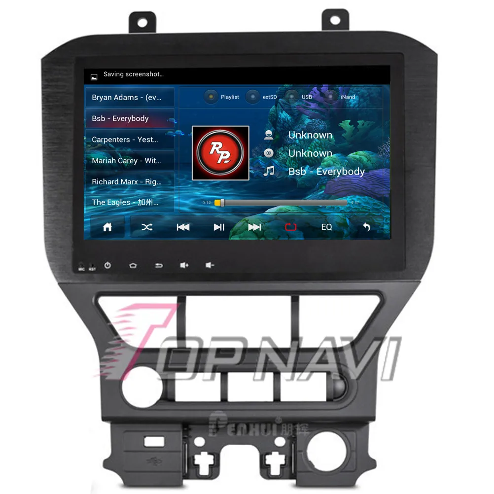 TOPNAVI четырехъядерный Android 7 1 Автомобильный GPS навигатор для Ford Mustang Авторадио