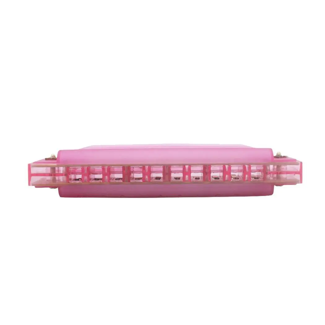 1 Pc 10 Holes Harmonica Learning& Education Plastic Harmonica Music Toys - Цвет: pink