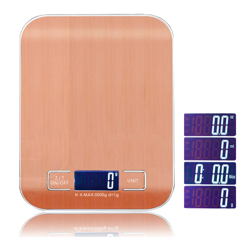 Кухонные электронные весы 5 кг/11lb цифровые точные для приготовления пищи