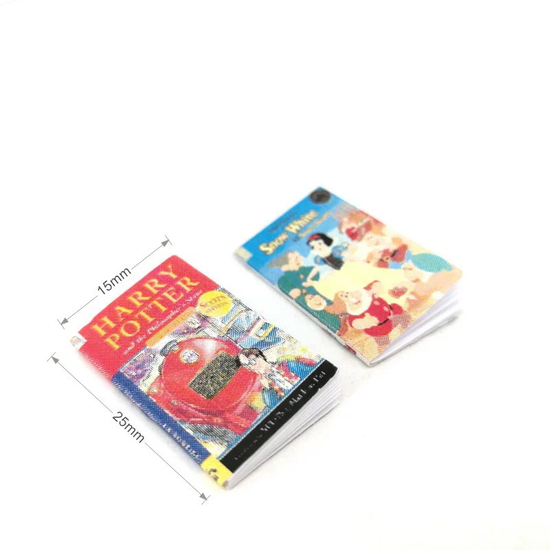 1/12 кукольный домик Миниатюрные аксессуары детская книга модель игрушки для кукольного дома декоративный волшебный сад домашний декор - Цвет: 6pcs