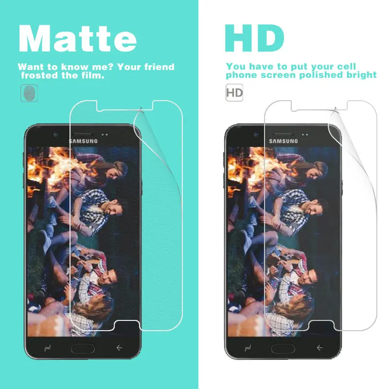Антибликовая матовая пленка для Samsung J7 Prime 2 SM G611FF 5 дюймов HD прозрачная глянцевая