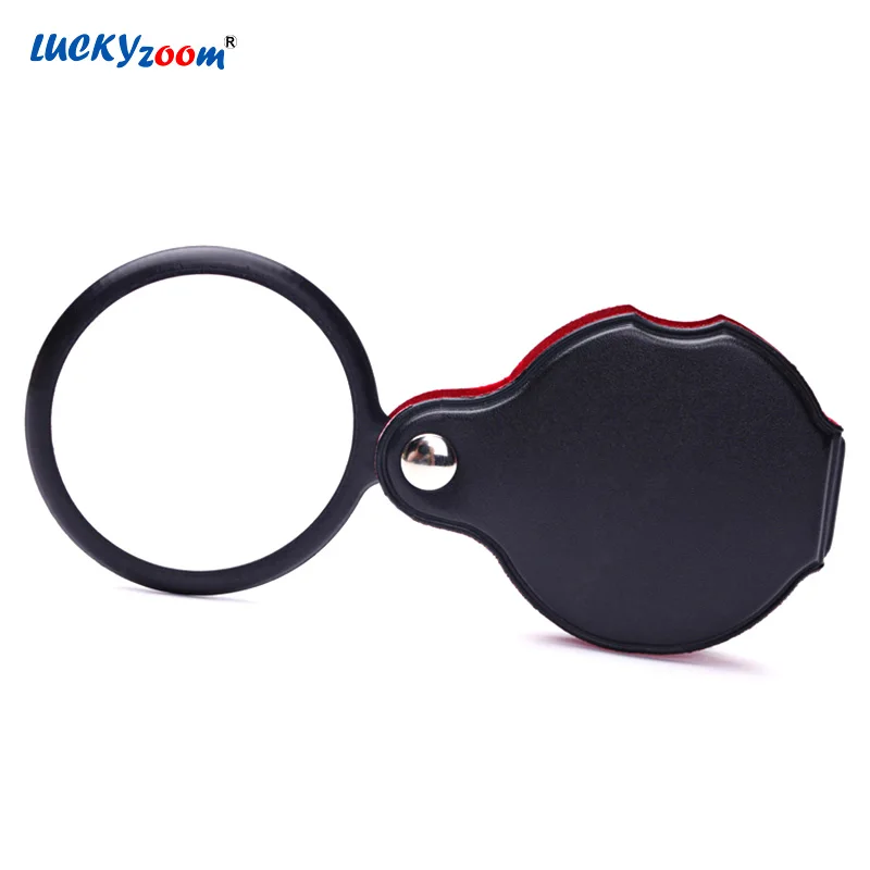Luckyzoom ручная Лупа увеличительное стекло es портативный складной карманный