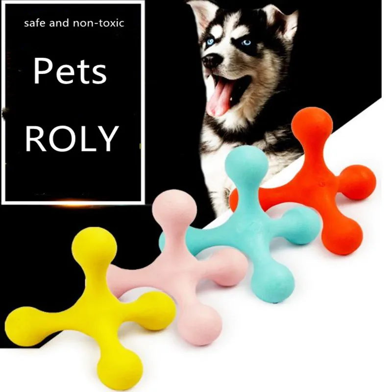 Roly Poly жевательные игрушки для собак домашних животных прочная натуральная