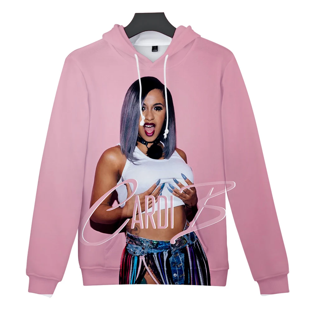 Толстовка rapper Cardi B 3D Толстовка Женская толстовка с принтом утонченность Cardi B Толстовка Мужская Хип-Хоп Harajuku Толстовка XXS-4XL