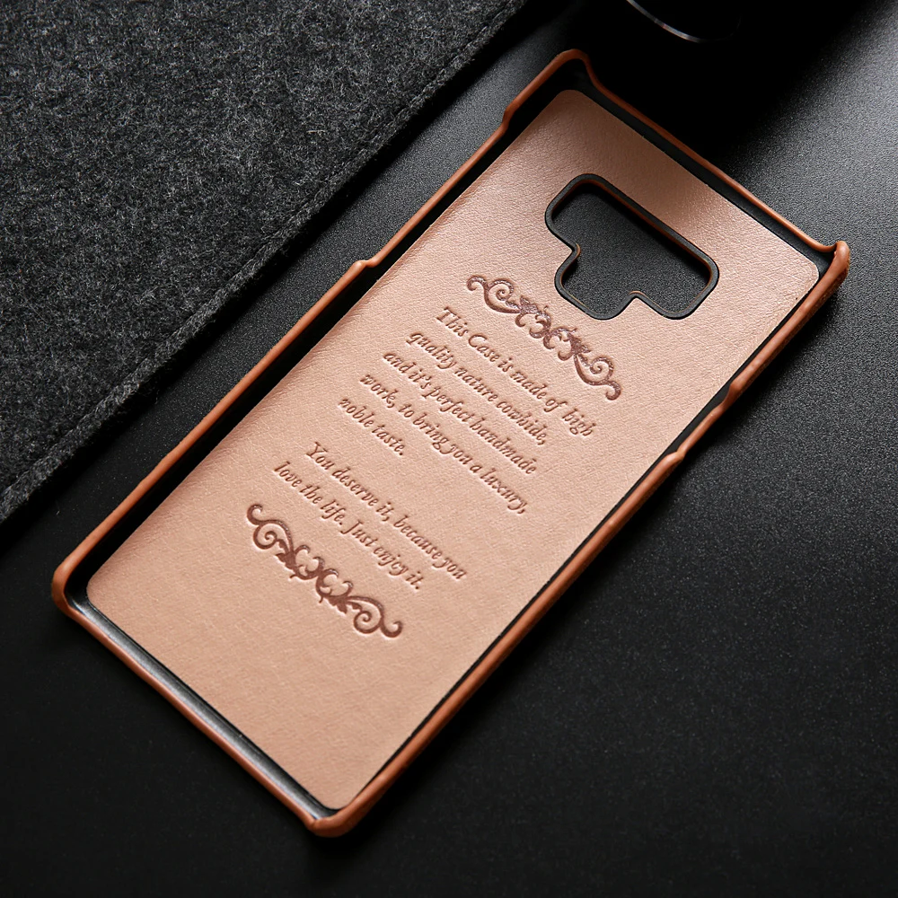 Чехол для Samsung Galaxy Note 9 роскошный чехол из натуральной кожи Модный воловьей