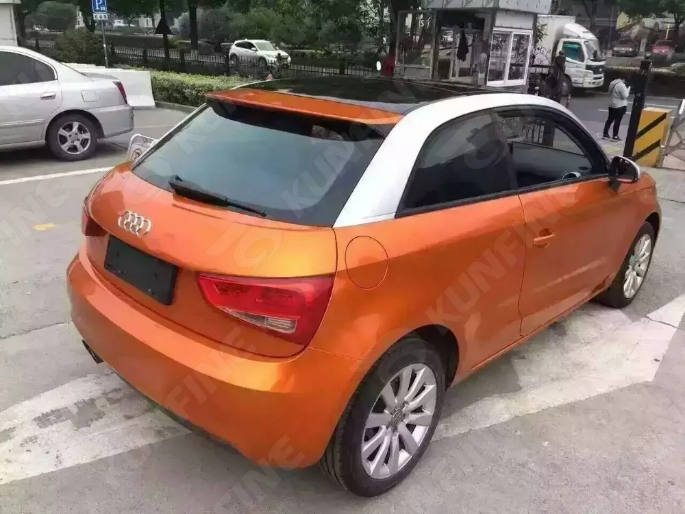 Стайлинг автомобиля обертка Аврора оранжевая Автомобильная виниловая пленка