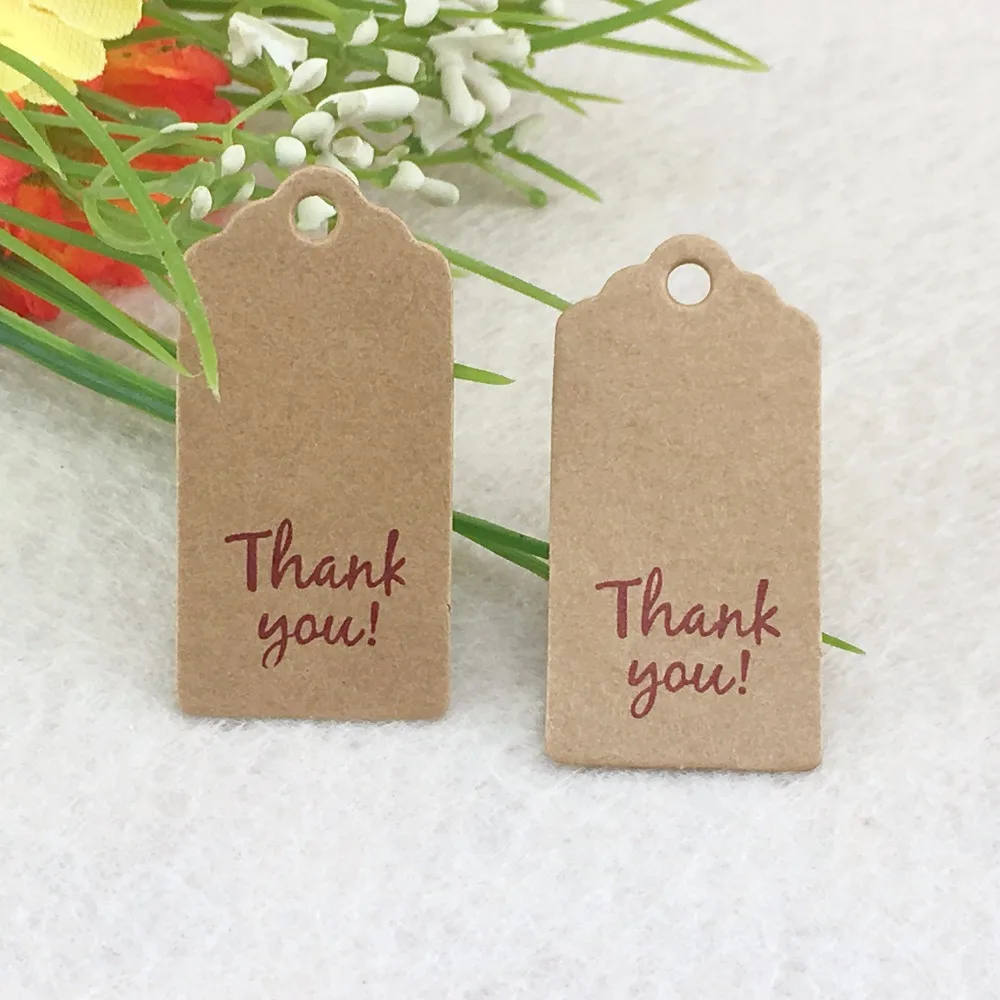 4x2 см thank you антикварные подарочные открытки из крафт бумаги/бирки для свадебного