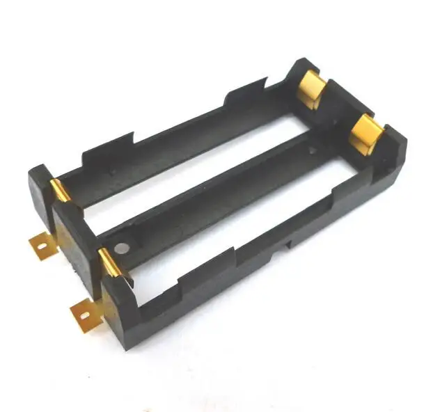 10 шт./лот Высокое качество 2X18650 Держатель аккумулятора SMD с бронзовыми контактами