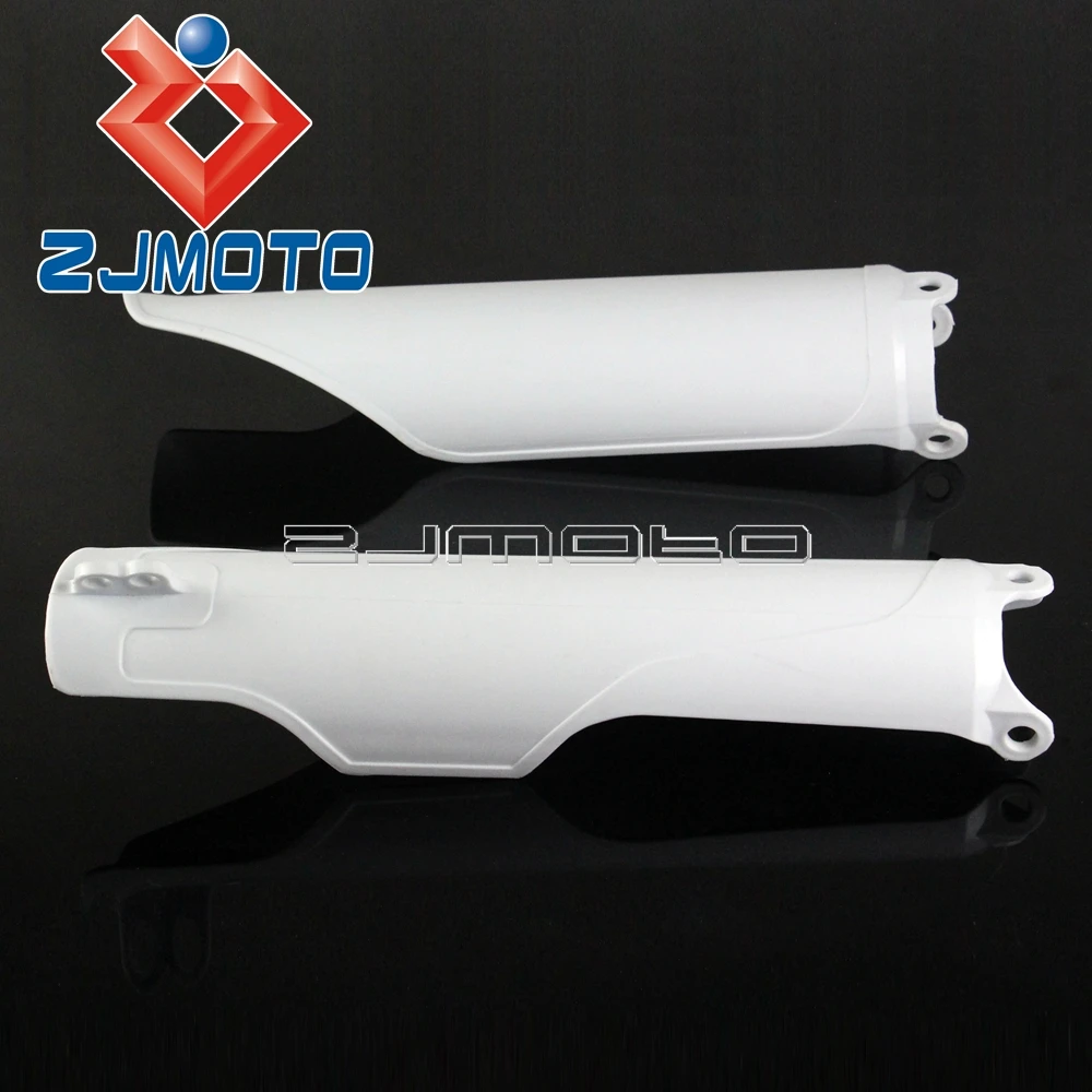 For CRF250X 2004-2017 Motocross Fork Protector Covers Honda CRF250R CRF450R 2004-2018 Dirt Bike White Plastic Guards |