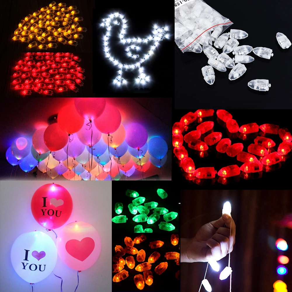 20/30/50pcs/lot LED Balloon Light Mini Led Ball Lamp for Paper Lantern Balloon Glow Flash for Wedding Christmas Birthday Party images - 6