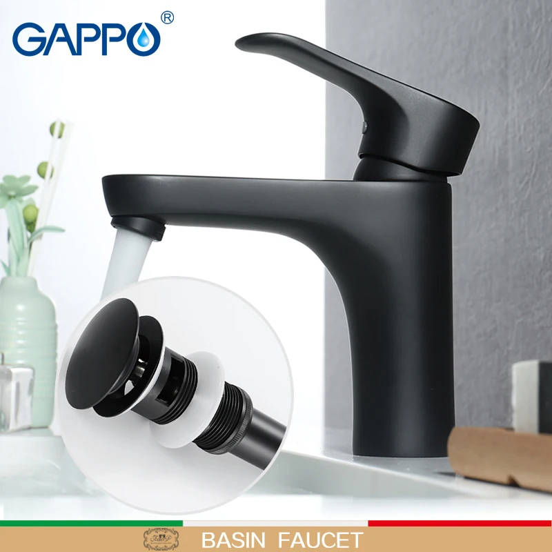 

GAPPO Basin Faucet basin black mixers taps waterfall bathroom mixer shower faucets bath water Deck Mounted Faucets taps