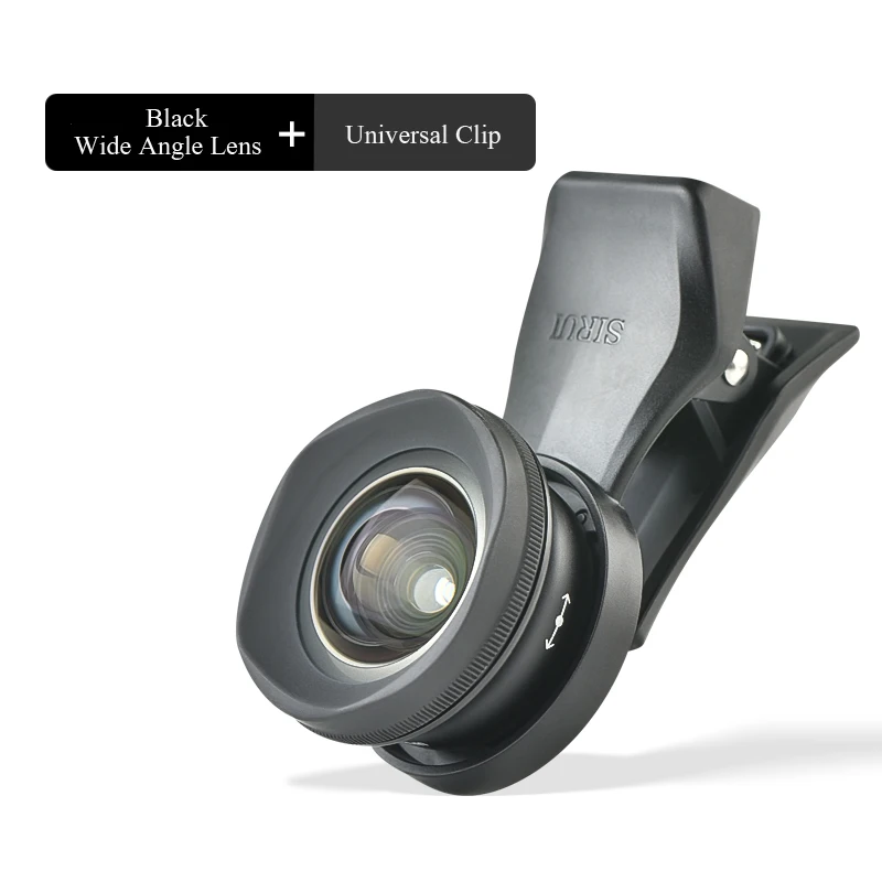 Black Wide Angle Высокое разрешение внешний мобильный Объектив SLR зеркальный набор Универсальный мобильный телефон объектив макро портретный объектив широкоугольный Рыбий глаз объектив SIRUI - Цвет: Black Wide Angle