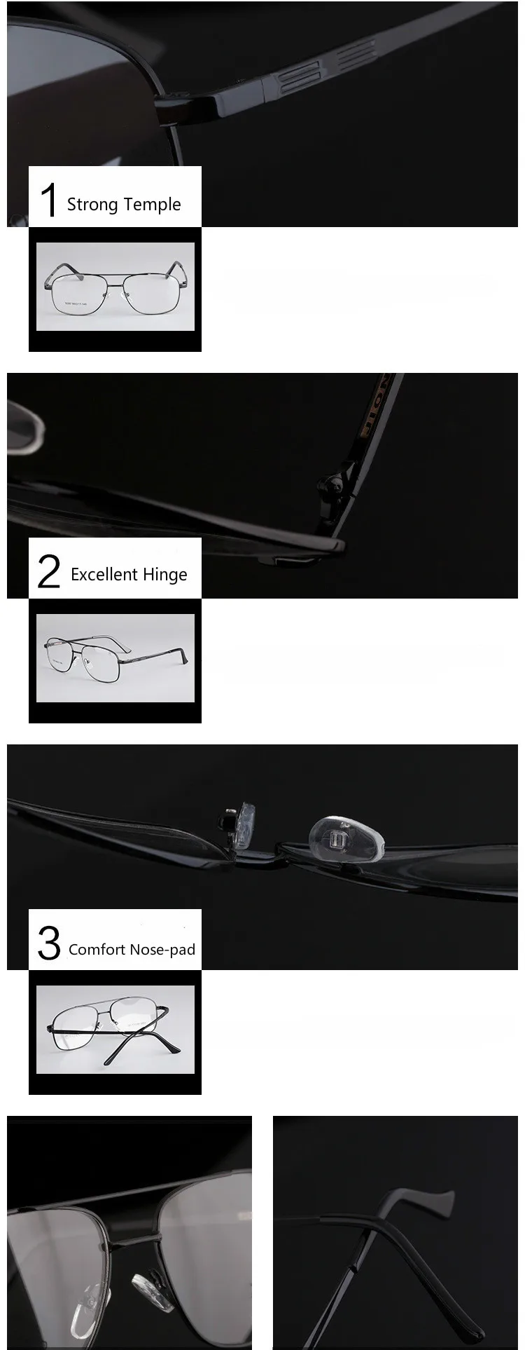 Мужские деловые дела толстое золото титановый сплав полный обод Oculos Rx оптические очки для близорукости оправа для очков