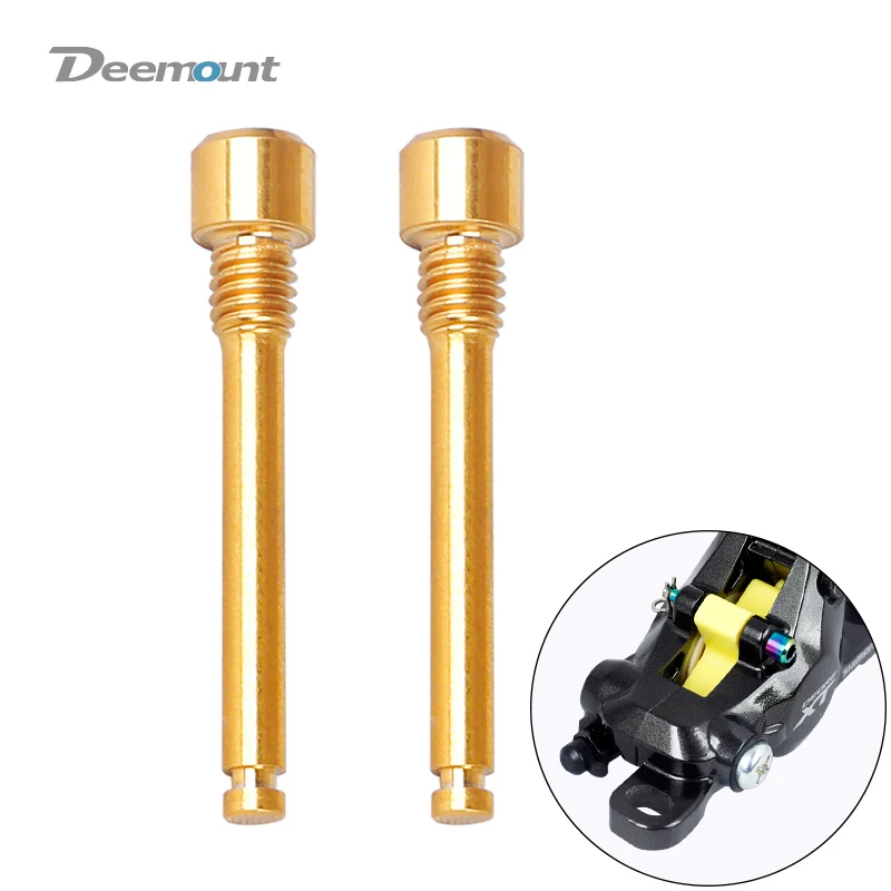 

Deemount 2PCS M4 26mm Length Titanium Bolts for Bicycle Hydraulic Disc Brake Pads Ti Threaded Pins Instert W/ Hexagon Socket