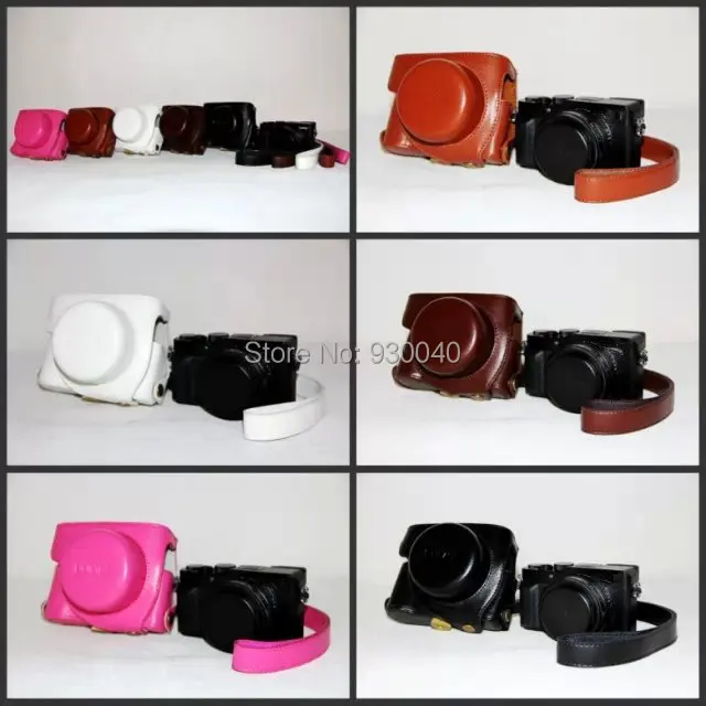 Сумка чехол для камеры высокого качества кожаный Panasonic LX100 Lumix LX 100 с 5 цветами|camera
