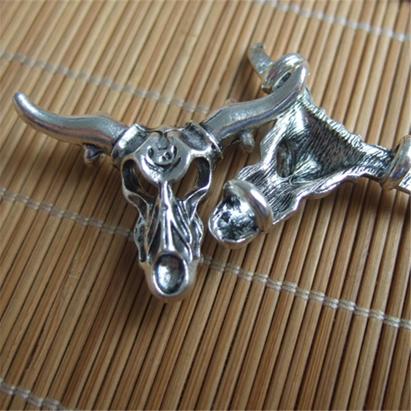 10 шт. подвески из сплава с головой быка черепа подвеска ювелирные изделия для