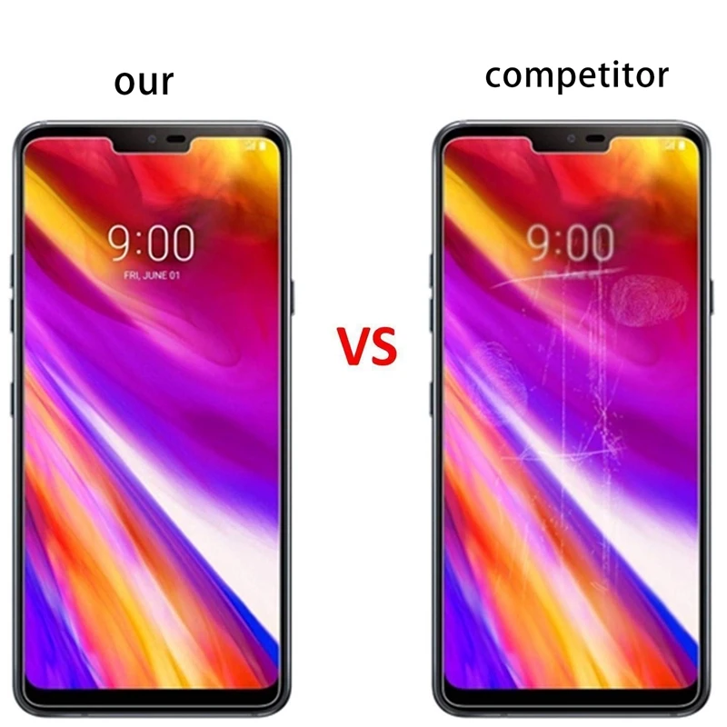 Полный экран из закаленного стекла для LG G7 ThinQ Стекло Экран протектор 2.5D 9 h экрана