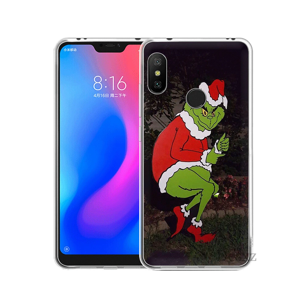 H1 Чехол для телефона для Xiaomi Redmi 3S 3 4A 4X5 5A 5 6plus 6A S2 7 экшн-камеры Go Pro зеленый Гринч рождественские Жесткий pc Защитная крышка - Цвет: H1
