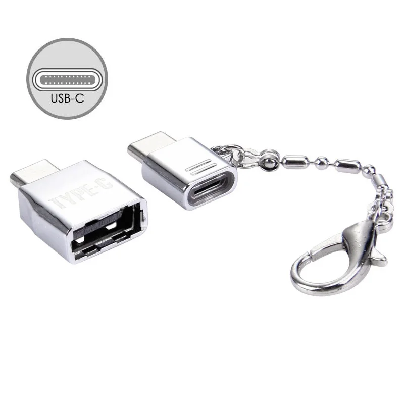 Набор металлических адаптеров USB Type-C WZOG Переходник на Type C OTG адаптер для