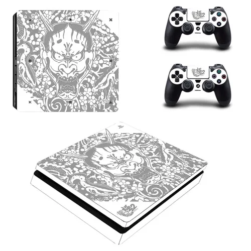 Индивидуальный дизайн волк Дракон PS4 тонкая кожа Наклейка виниловая для консоли Playstation 4 и 2 контроллеров PS4 тонкая кожа Наклейка - Цвет: YSP4S-2091