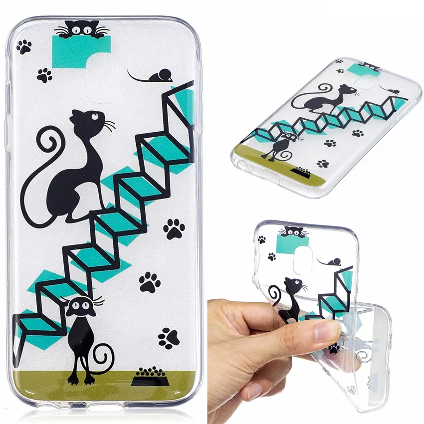Case for Samsung Galaxy J5 2017 EU Version Transparent Silicone cover phone case Soft TPU Anti-Skid Back Cover J530FM |