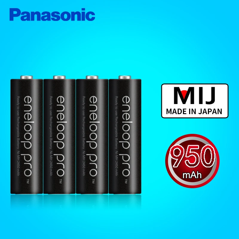 Оригинальный Panasonic Eneloop 4 шт./лот AAA предварительно заряженные аккумуляторные