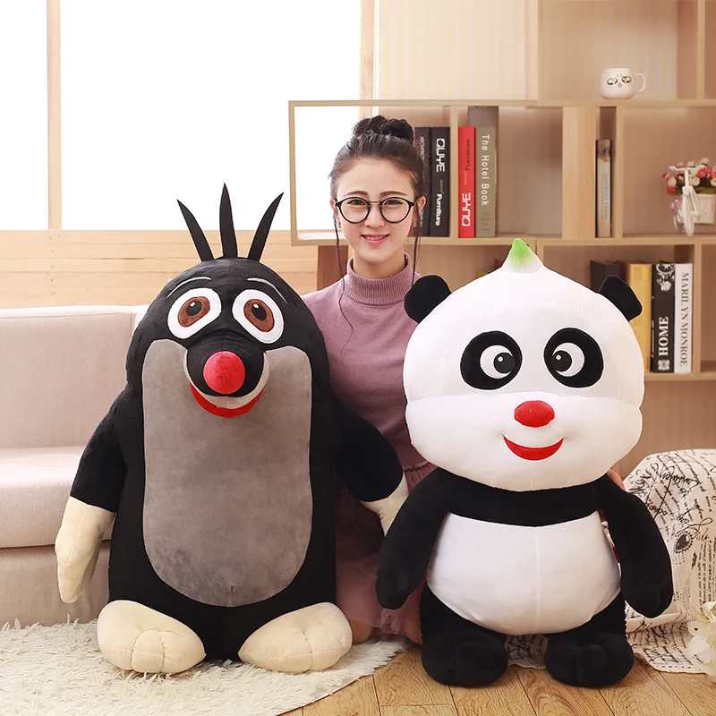 Милая мультяшная панда Kawaii 35 см родинка детские воспоминания плюшевая Мягкая