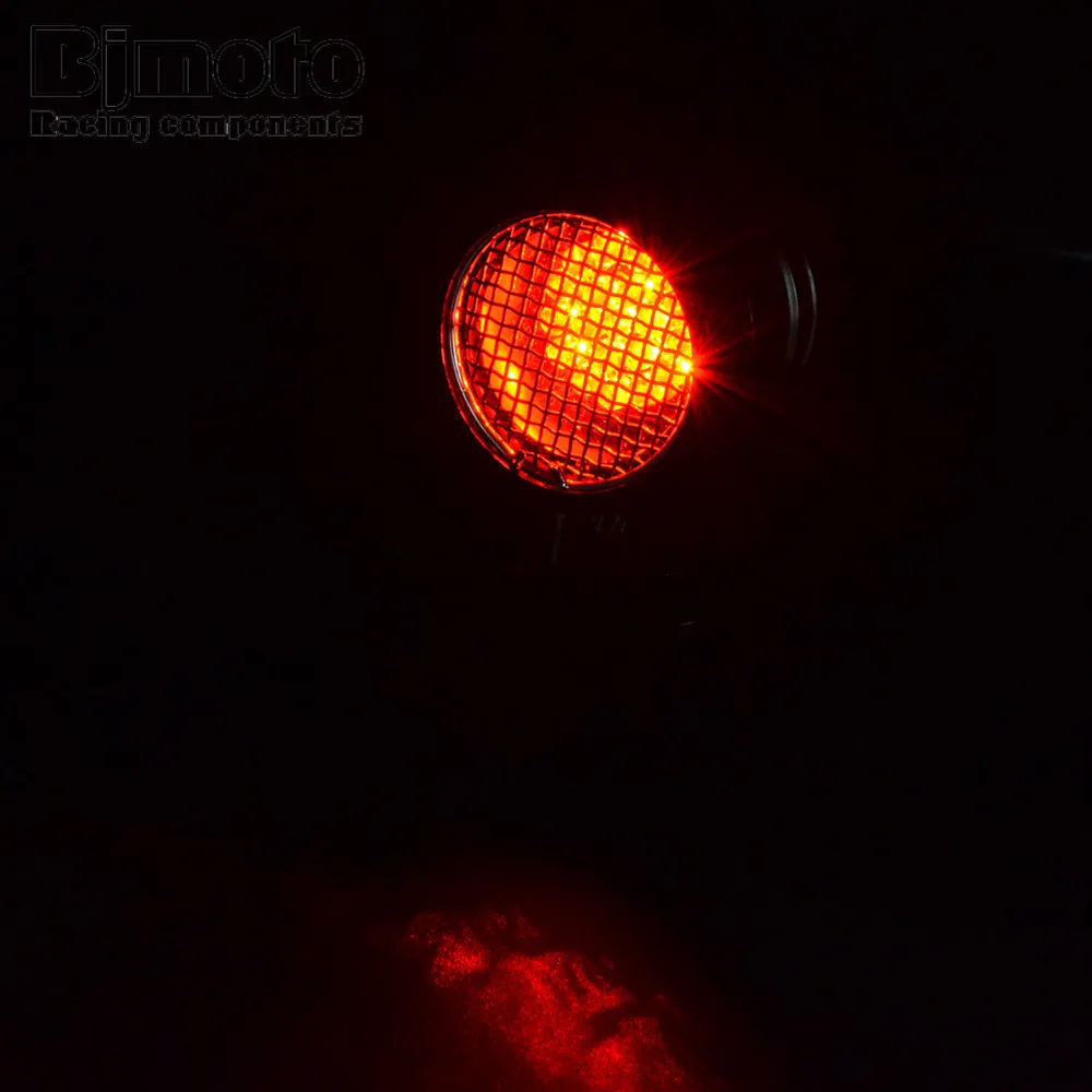 Светодиодный стоп сигнал для мотоцикла BJMOTO красный светильник мигалка держатель
