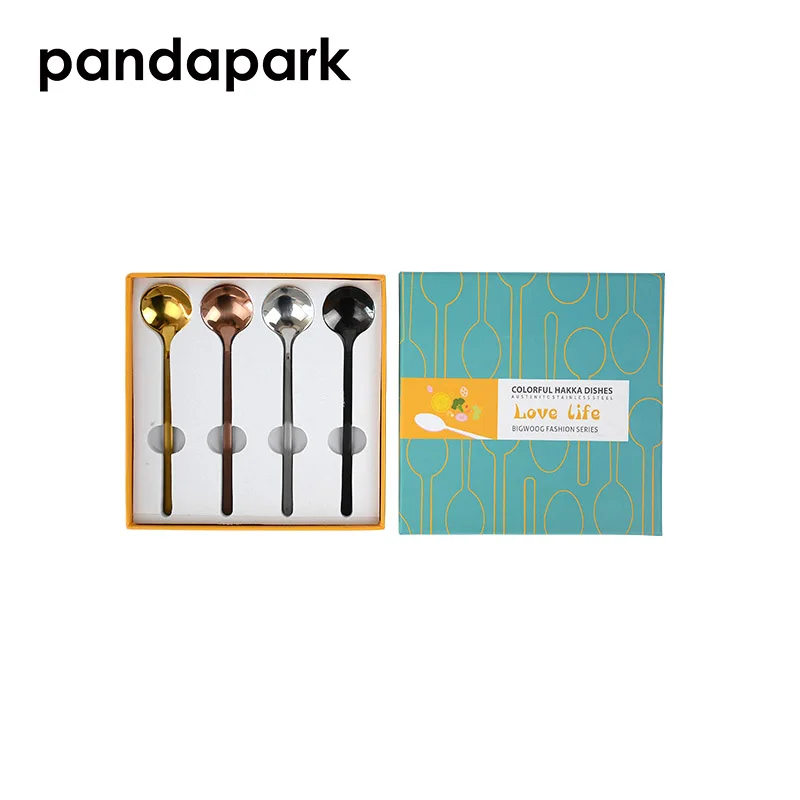 Кухонный инструмент Pandapark Круглые ложки из нержавеющей стали креативная
