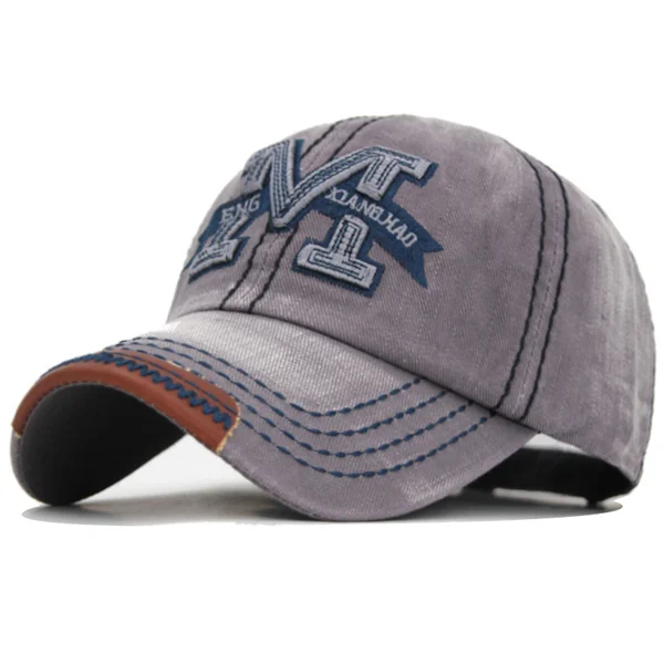 Xlamulu джинсы мужские Snapback кепки хлопковые бейсбольные шапки для мужчин и женщин Gorras Casquette Bone Повседневная Кепка для мужчин папа мужская шапка M - Цвет: gray