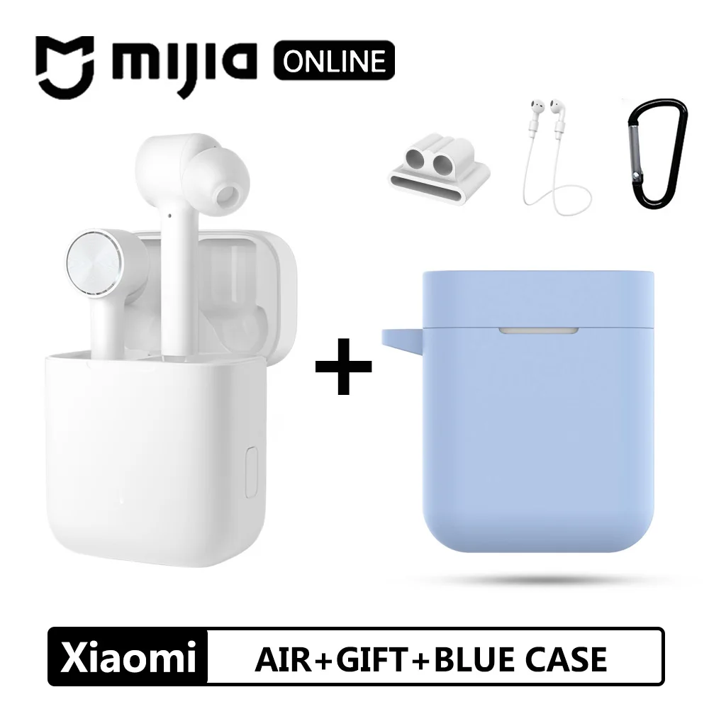 AIR-GIFT-BLUE Xiaomi Airdots Pro Bluetooth наушники Air TWS гарнитура истинный беспроводной стерео смарт сенсорный ANC автоматическая пауза кран управление спортивные наушники - Цвет: AIR-GIFT-BLUE