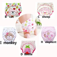 5pcs baby training pants cotton reusable diapers waterproof cloth nappies washable 10 14kg