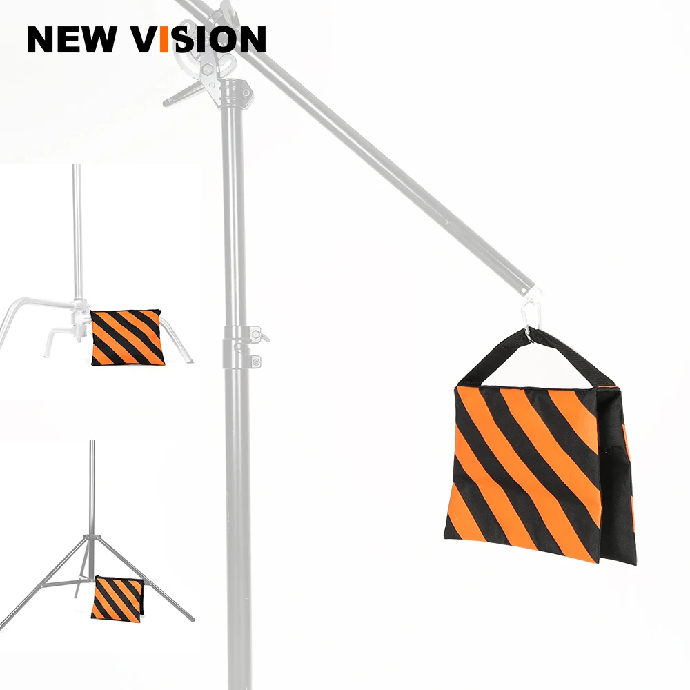 Оранжевая сверхпрочная сумка с песком для студийной фотосъемки видео