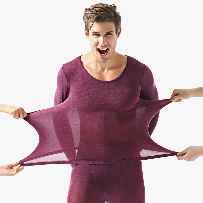 Зима 37 градусов Для мужчин ультратонкие Термальность нижнее белье тепло