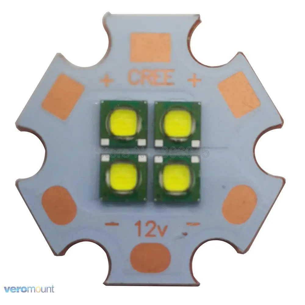 2 шт. Cree XPG XP-G 3 в 6 12 В 4 чипа светодиода высокой мощности Светодиодный излучатель