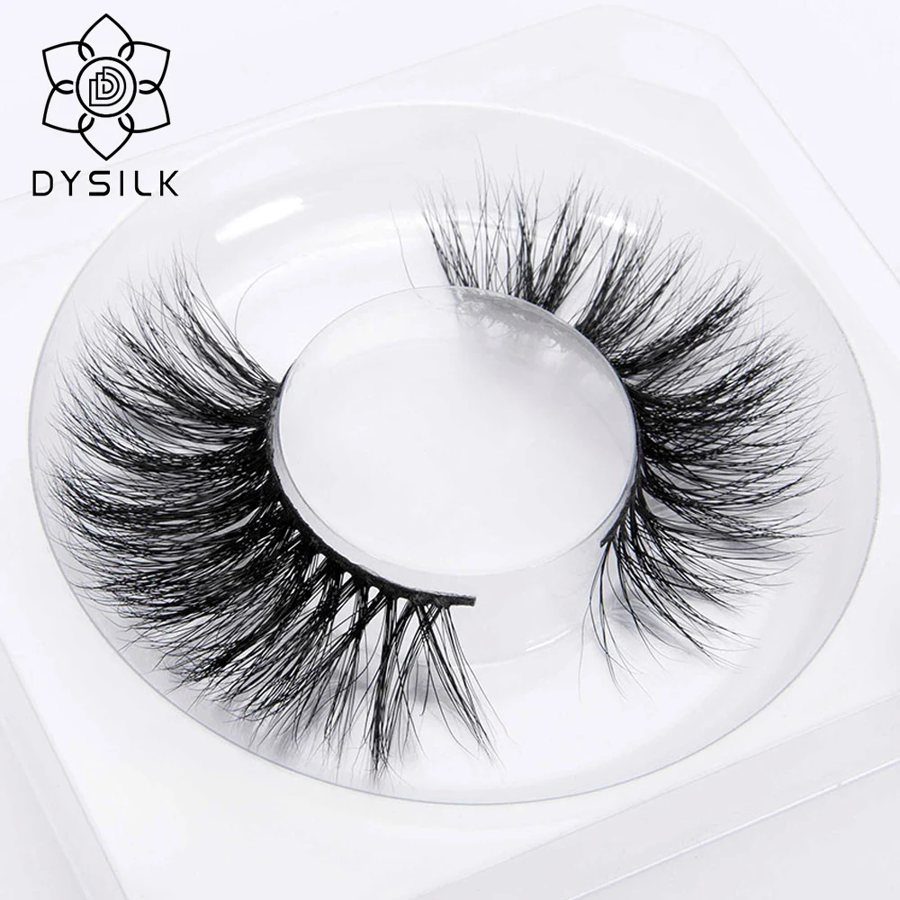 DYSILK 25 мм 3D норковые ресницы крест накрест Накладные натуральный 100% жестокости