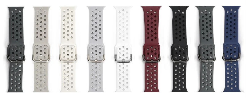 Konaforen дышащий Силикон Спортивный ремешок для Apple Watch Series 4 5 44 мм 40 мм резиновые ремешки для iWatch 3 2 1 42 мм 38 мм