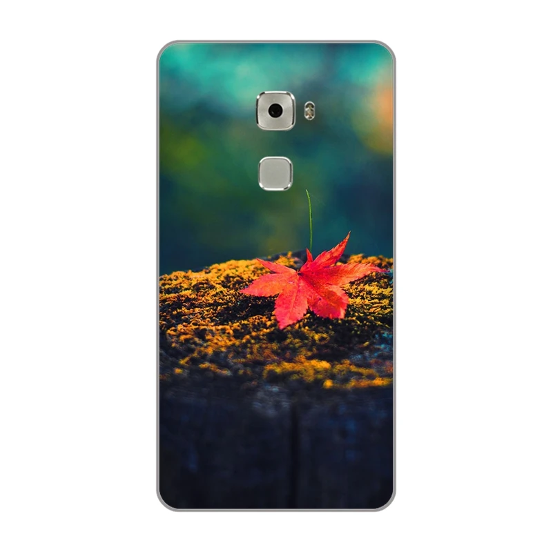 Autumn fire red Maple leaves Soft TPU phone Case Cover for Huawei G8 Honor 5C 6A 6C 6X 7 7A 7X 8 8X 9 LITE V8 shell |