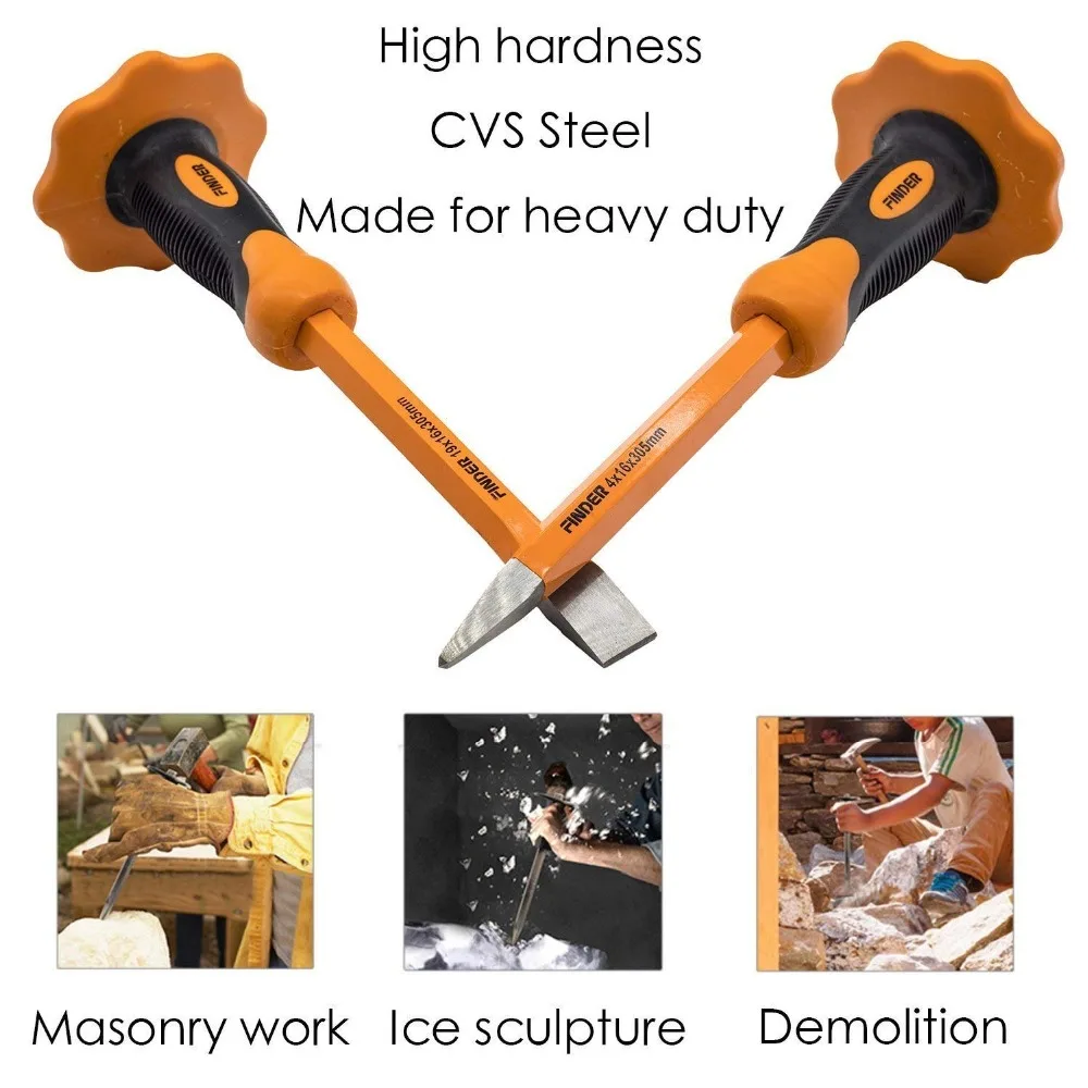 2 шт 12 дюймовый Heavy Duty набор стамесок с защитой для рук плоской головкой и острым