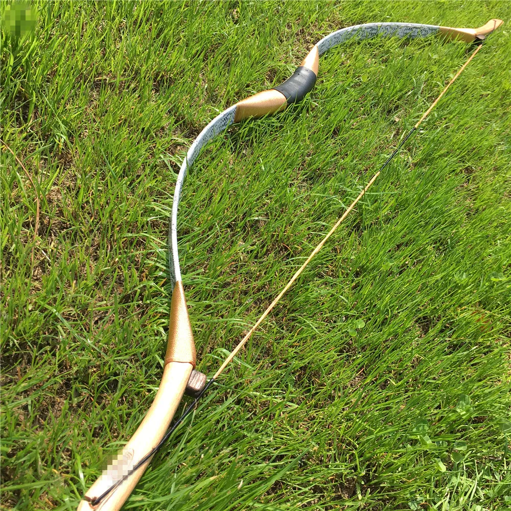 Beautiful White Bow 20-60IBS Chinese Traditional Suits Outdoor Competitive Archery Hunting | Спорт и развлечения