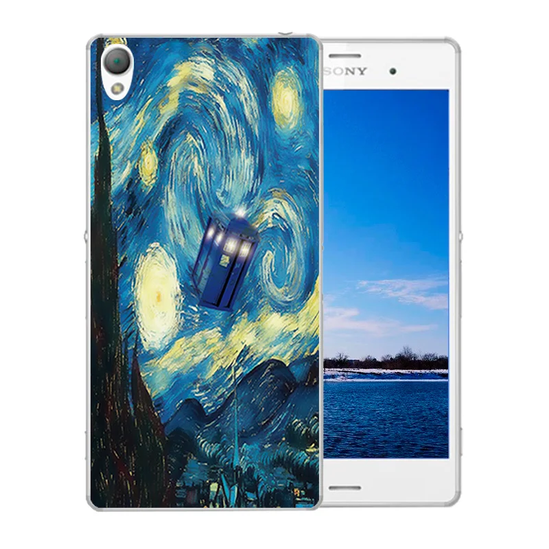 Чехол для Sony Xperia Z3 чехол D6603 D6643 D6653 D6616 L55T Ван Гог шаблон защитная накладка задней