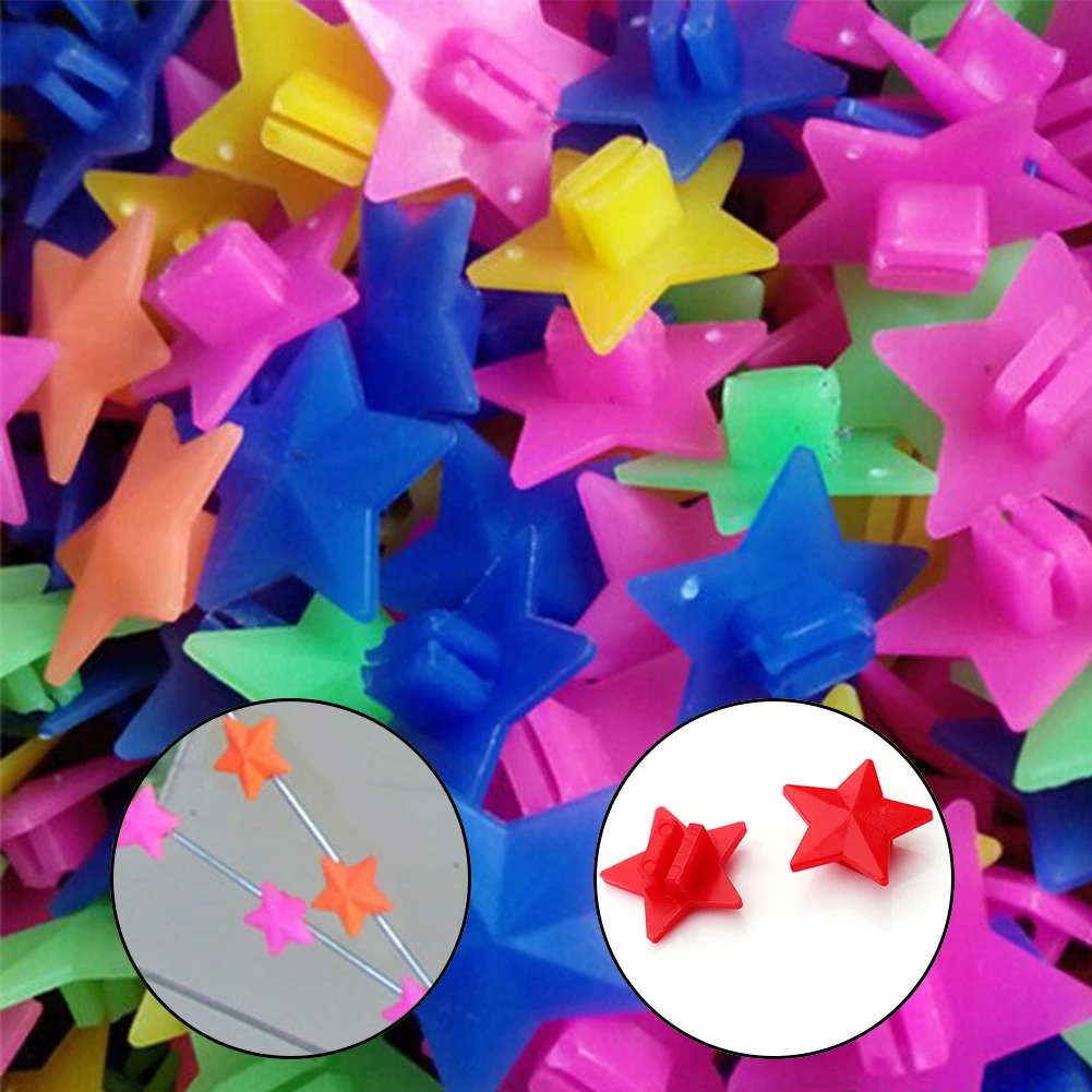 Отражатели звезды 36 шт./пакет пластиковые Велосипедное колесо Красочные Звезды