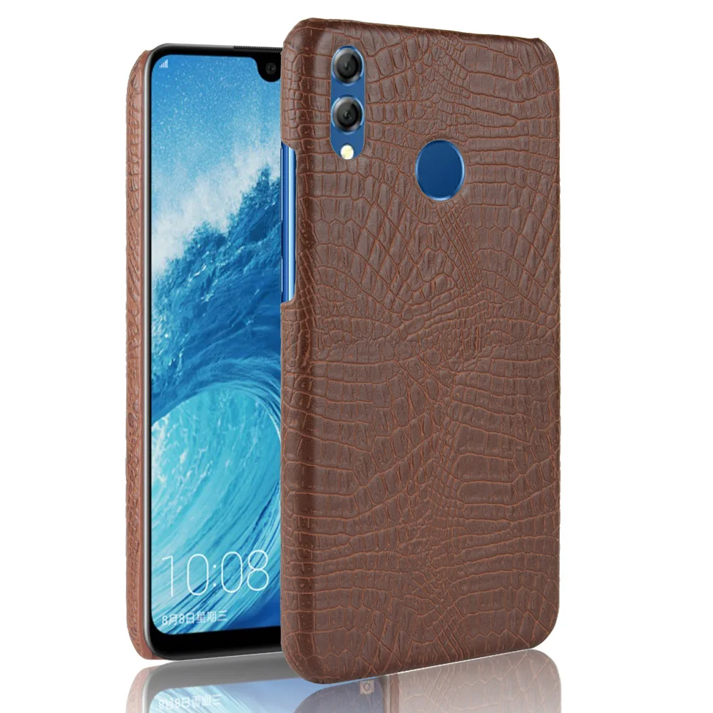 Роскошный деловой кожаный чехол из крокодиловой змеиной кожи для Huawei Honor 8X