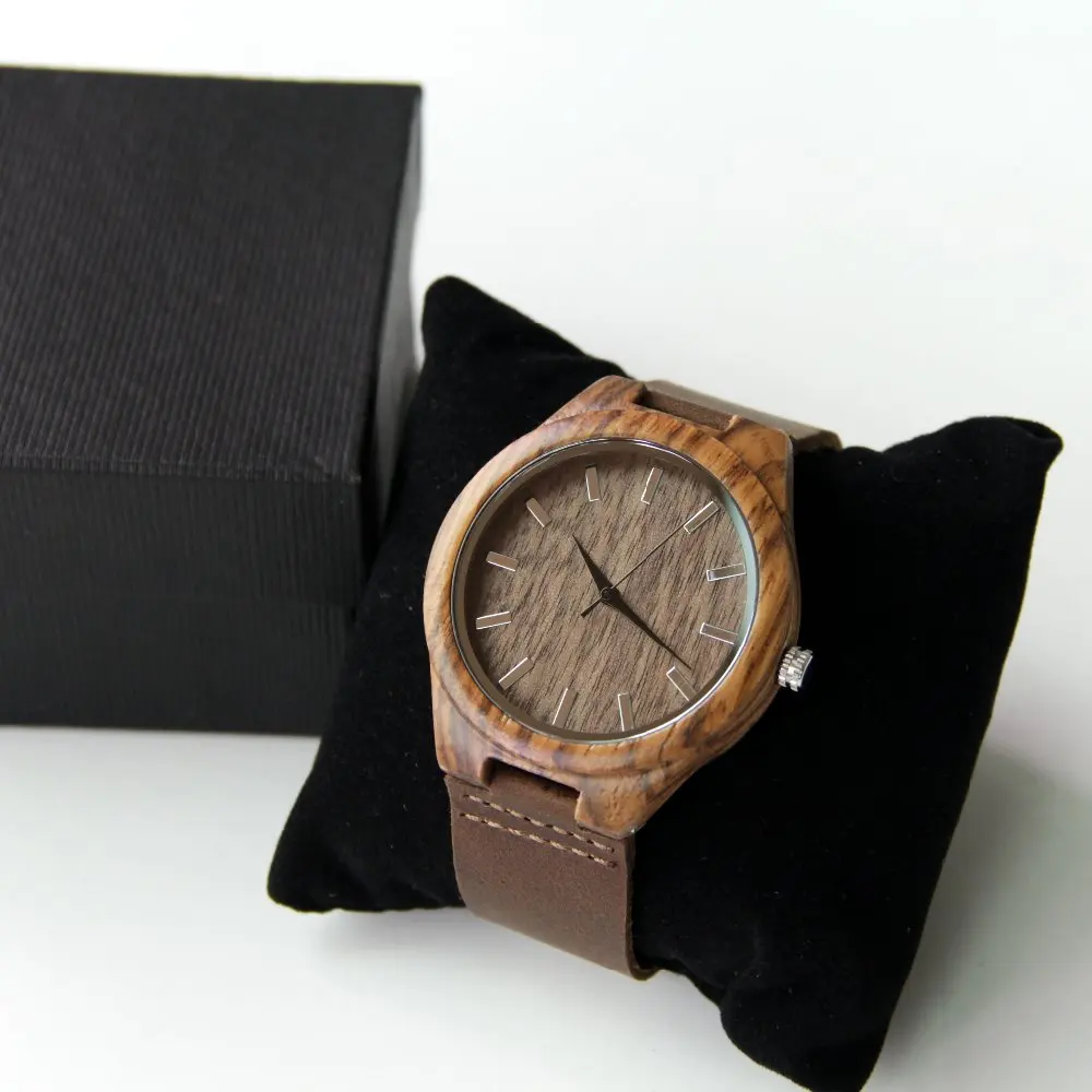 2019 деревянные часы ручной работы Кварцевые с японским механизмом в модной