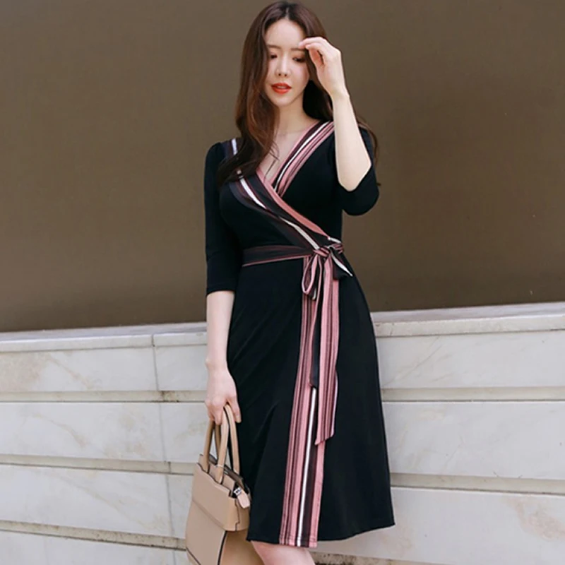 Alglam Кукла женские офисные повседневные трапециевидные Лоскутная драпированные