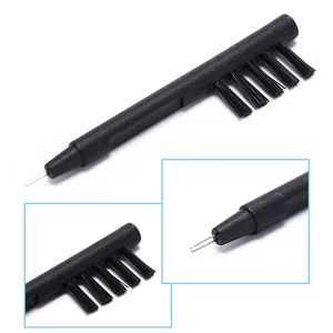 Мини щетка для чистки с петлей и магнитом из АБС-пластика и нейлона забота о слуховых аппаратах и наушниках инструмент для чистки