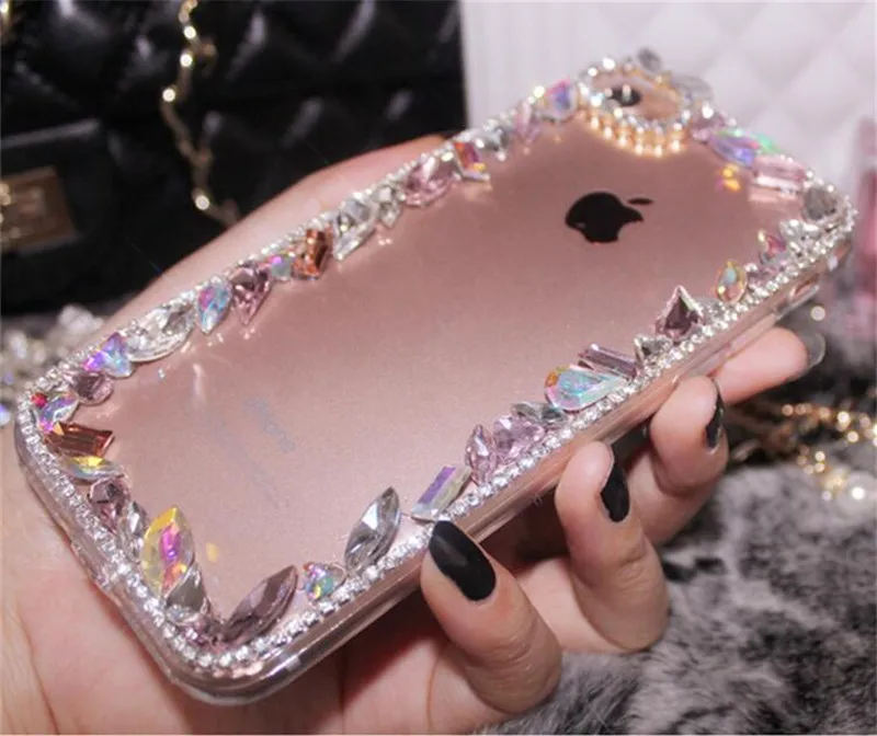 Роскошный блестящий чехол с кристаллами для iPhone 11 Pro Max XS XR X 7 8 Plus 6 6s 5S SE