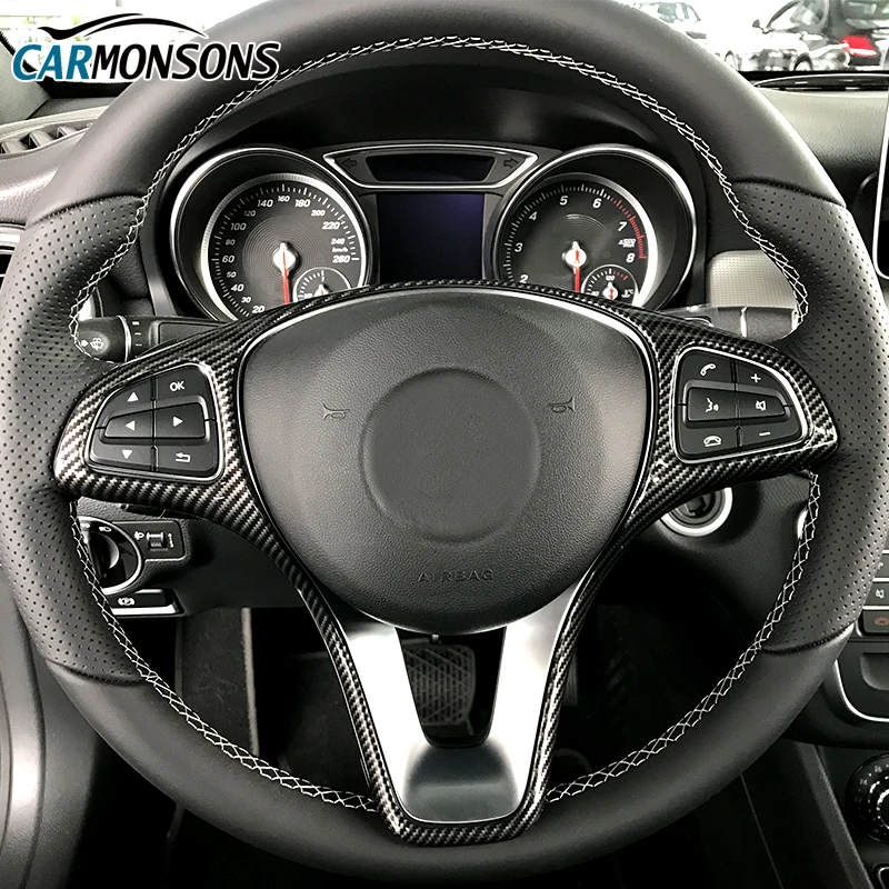 Наклейки на руль для Mercedes Benz A B C E CLA GLA GLC GLK CLS V Class W176 W246 W204 W205 W212 W213 W117 X156 W447 |