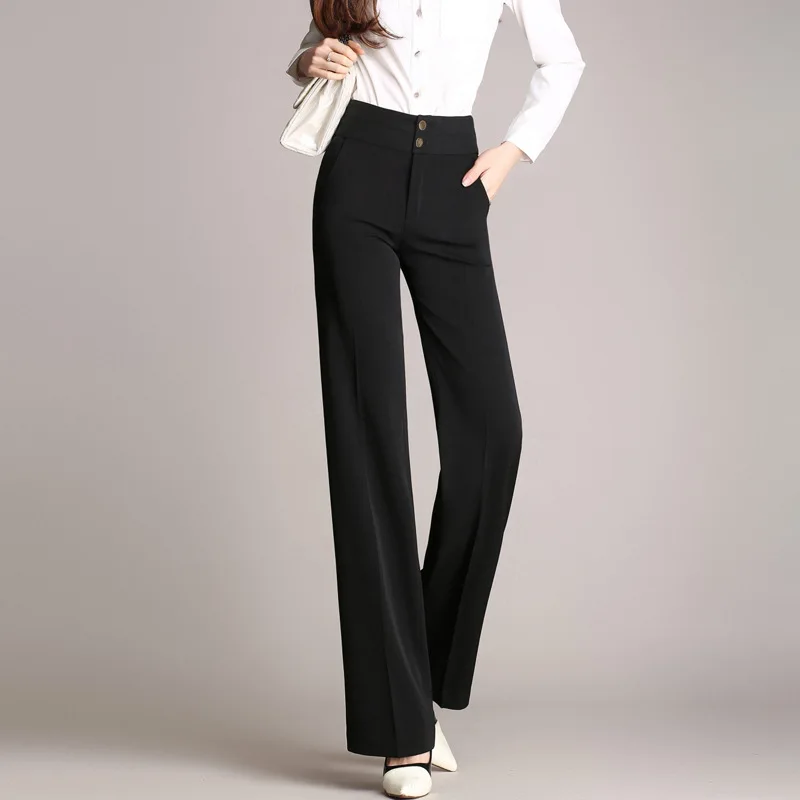 New Autumn Plus Size 4XL High Waist Pants Women New Fashion Spring OL Casual Pant Trousers Work Pants Long Trousers Female