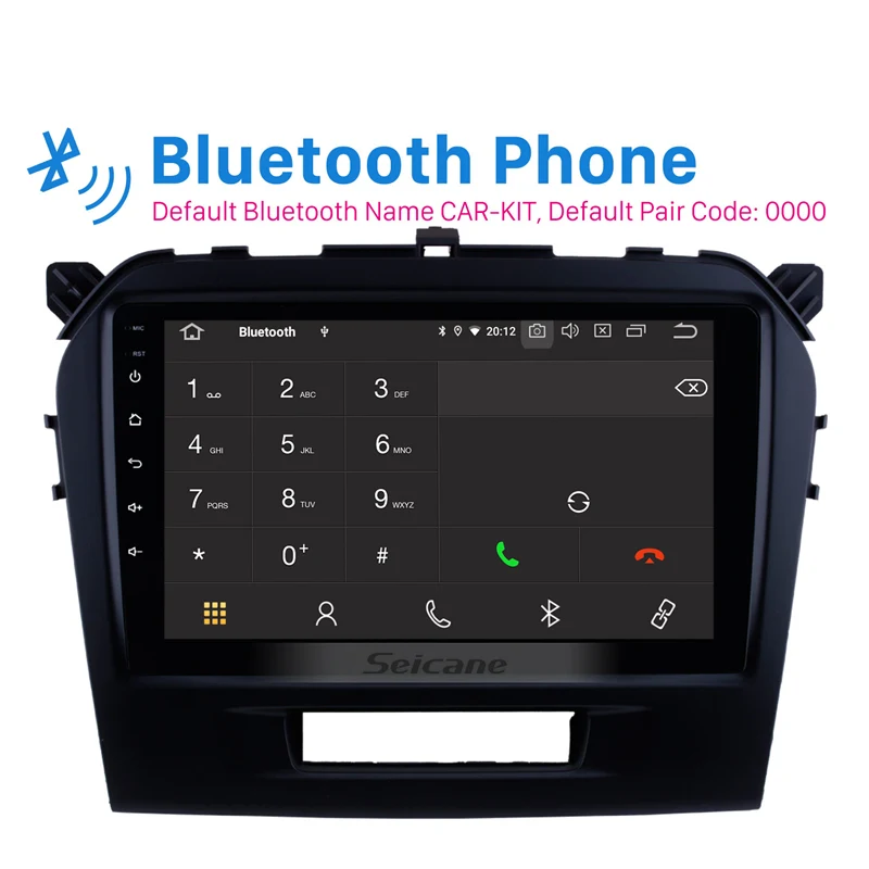 Seicane Android 10 0 9 дюймов Автомобильный Радио dvd плеер для 2015 2016 Suzuki Vitara GPS навигация